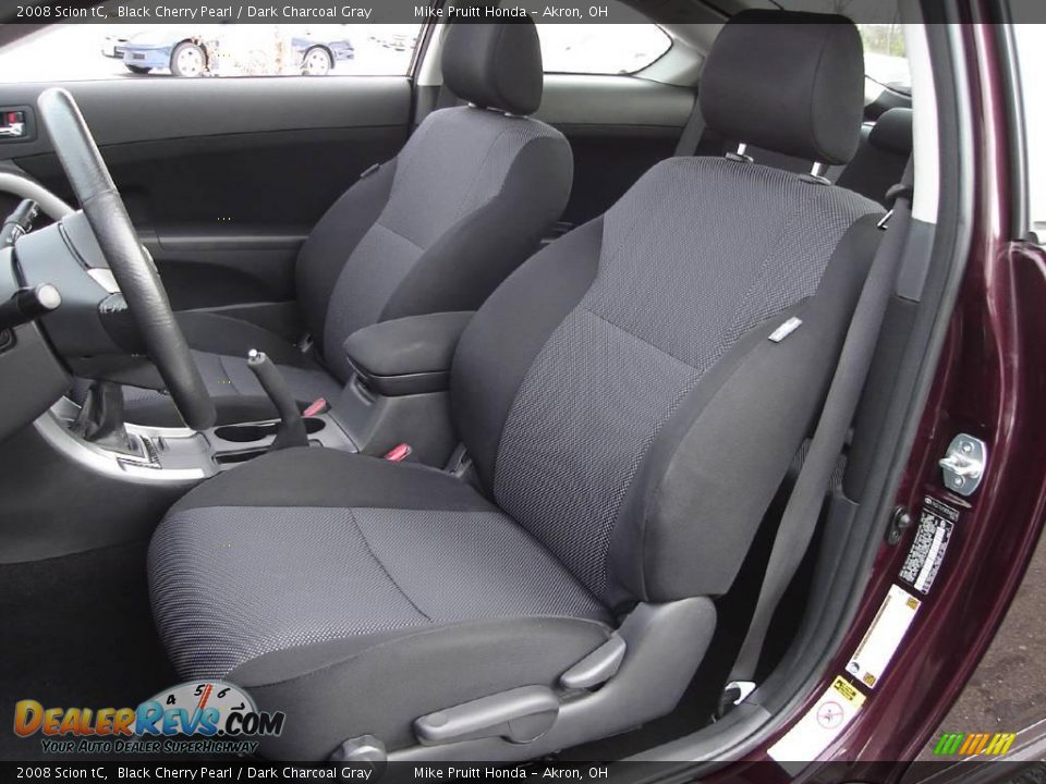 2008 Scion tC Black Cherry Pearl / Dark Charcoal Gray Photo #14