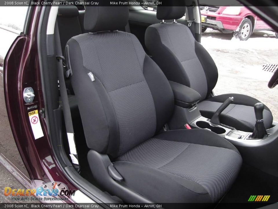 2008 Scion tC Black Cherry Pearl / Dark Charcoal Gray Photo #15