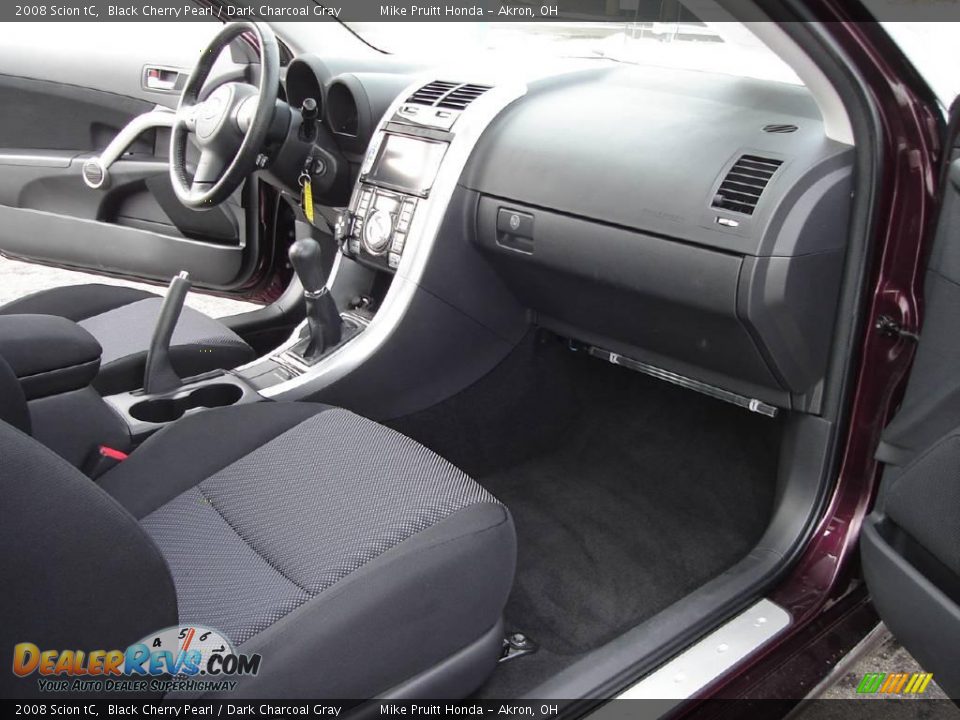 2008 Scion tC Black Cherry Pearl / Dark Charcoal Gray Photo #19