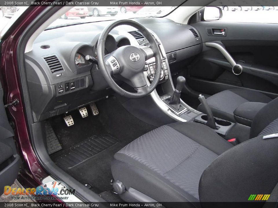 2008 Scion tC Black Cherry Pearl / Dark Charcoal Gray Photo #21