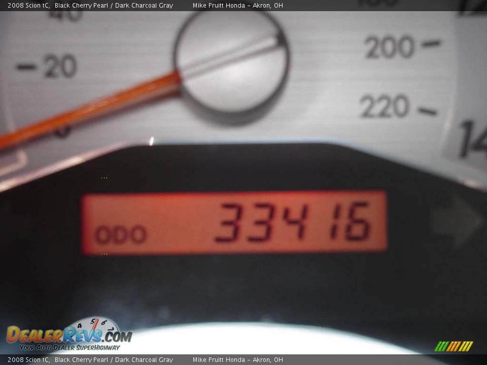 2008 Scion tC Black Cherry Pearl / Dark Charcoal Gray Photo #22