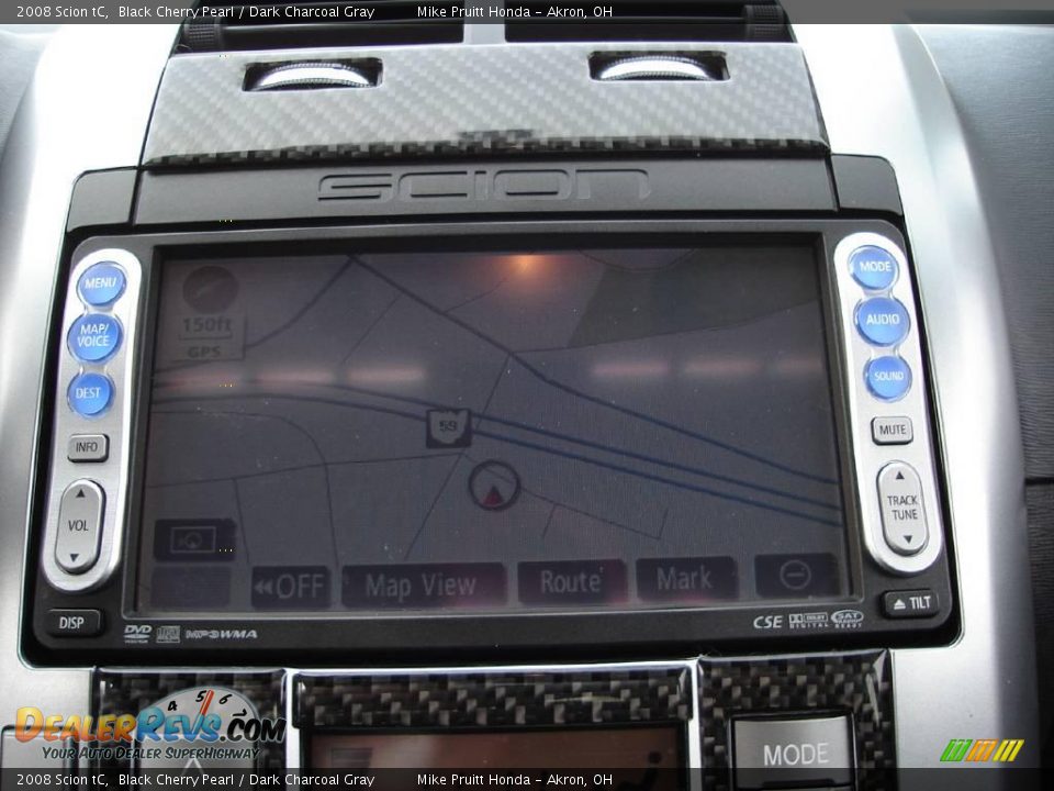 2008 Scion tC Black Cherry Pearl / Dark Charcoal Gray Photo #24