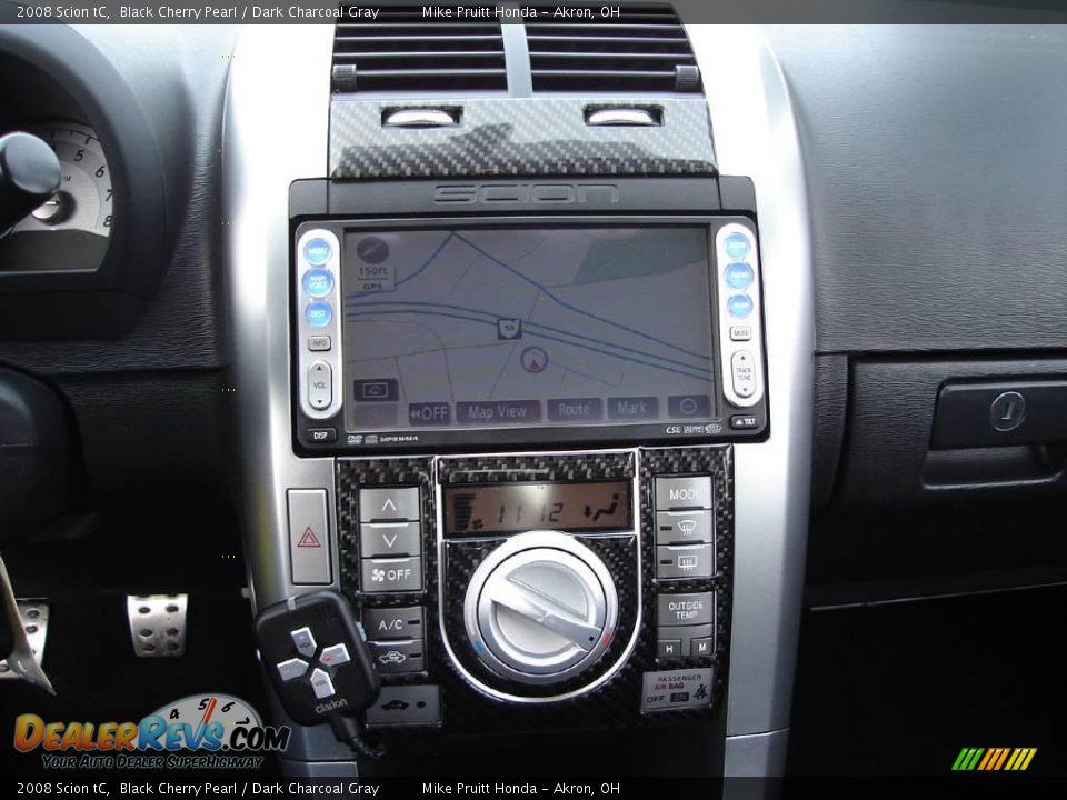 2008 Scion tC Black Cherry Pearl / Dark Charcoal Gray Photo #25