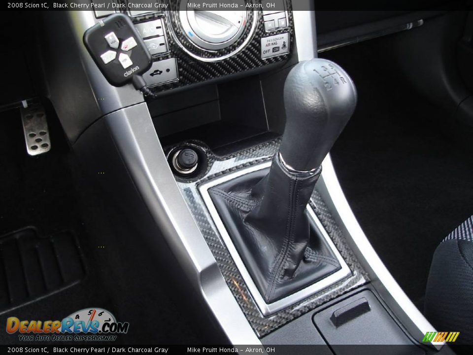 2008 Scion tC Black Cherry Pearl / Dark Charcoal Gray Photo #26