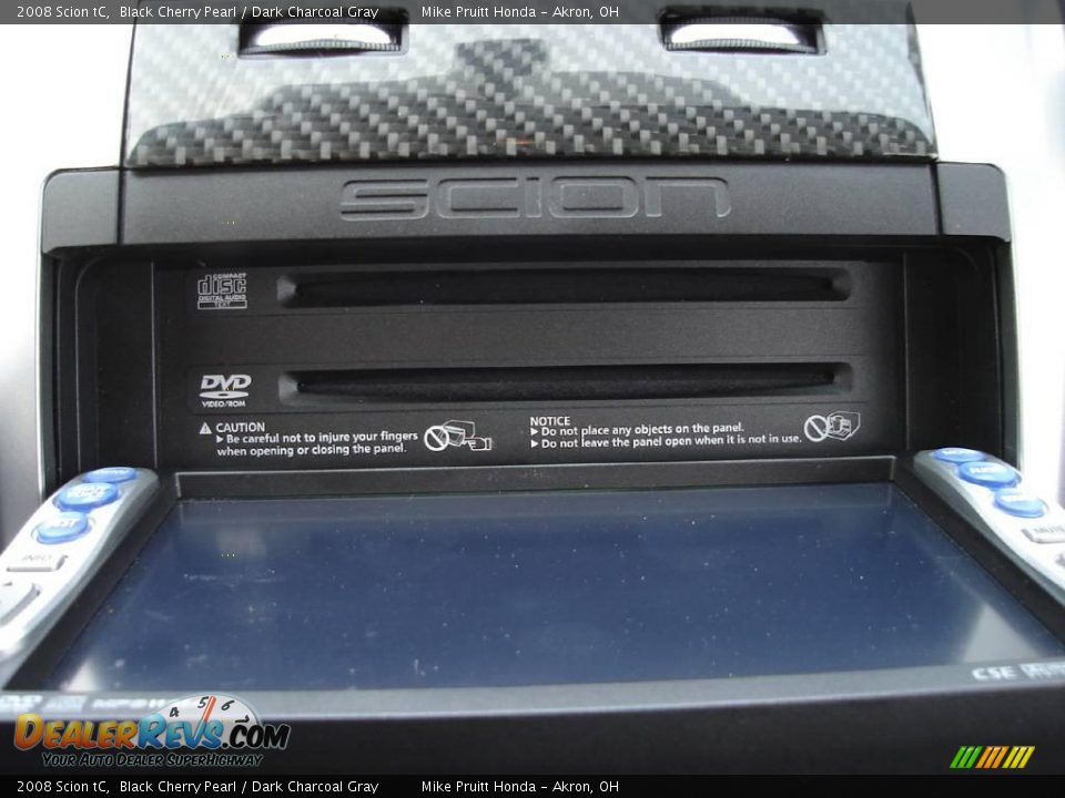 2008 Scion tC Black Cherry Pearl / Dark Charcoal Gray Photo #27