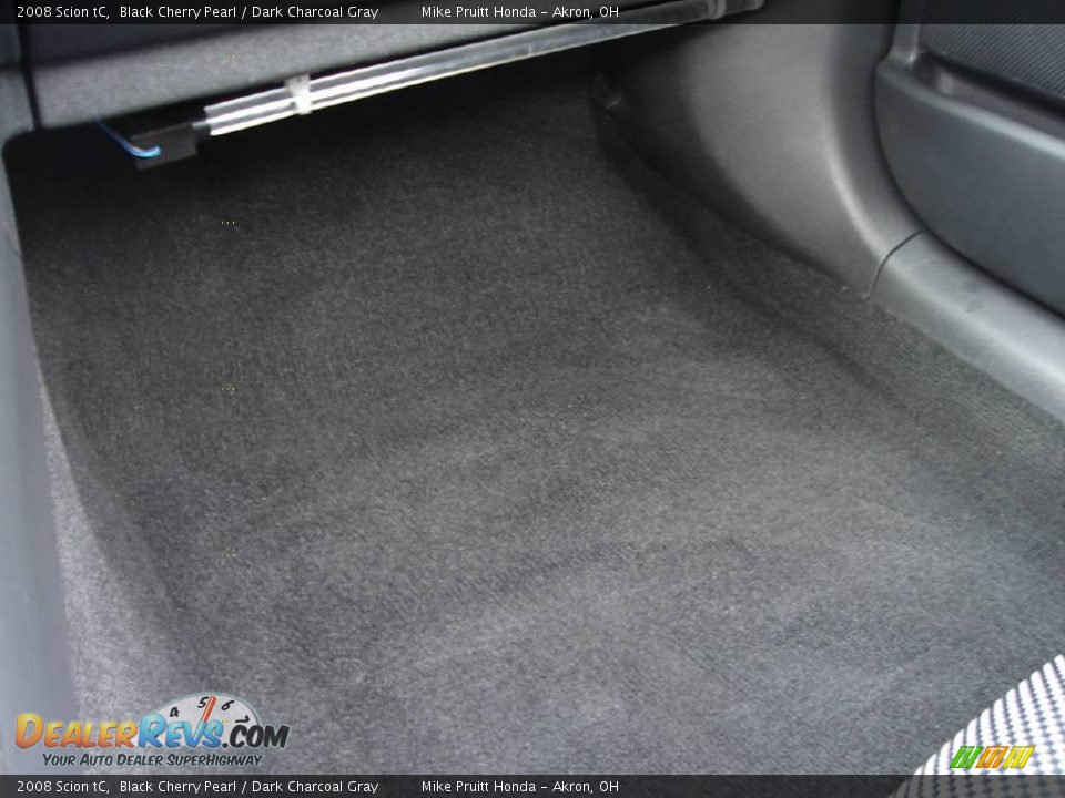 2008 Scion tC Black Cherry Pearl / Dark Charcoal Gray Photo #28