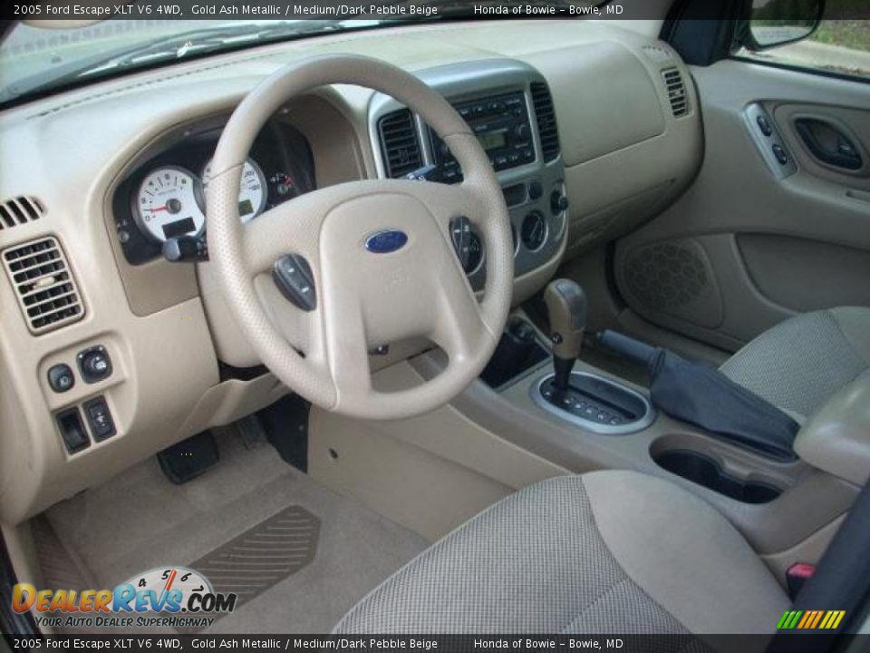 2005 Ford Escape XLT V6 4WD Gold Ash Metallic / Medium/Dark Pebble Beige Photo #11