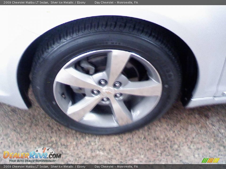 2009 Chevrolet Malibu LT Sedan Silver Ice Metallic / Ebony Photo #17