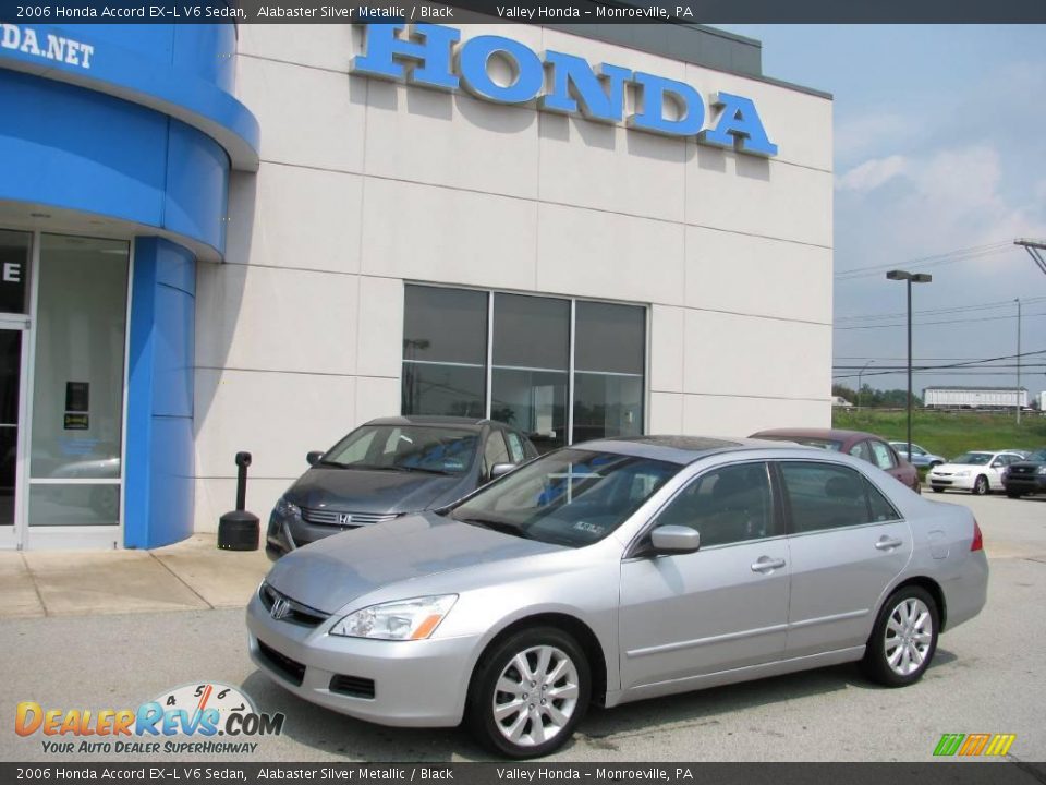 2006 Honda Accord EX-L V6 Sedan Alabaster Silver Metallic / Black Photo #1