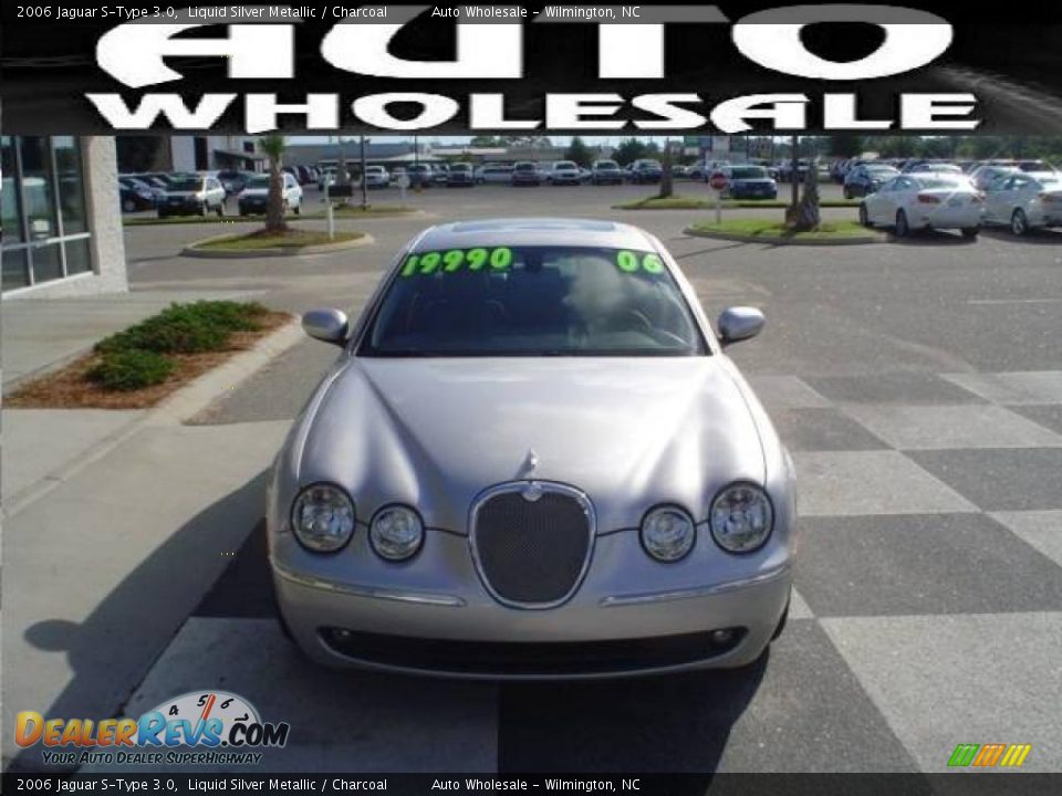 2006 Jaguar S-Type 3.0 Liquid Silver Metallic / Charcoal Photo #2