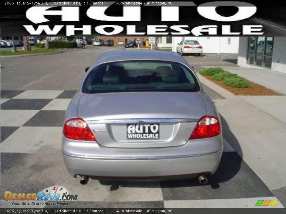 2006 Jaguar S-Type 3.0 Liquid Silver Metallic / Charcoal Photo #3