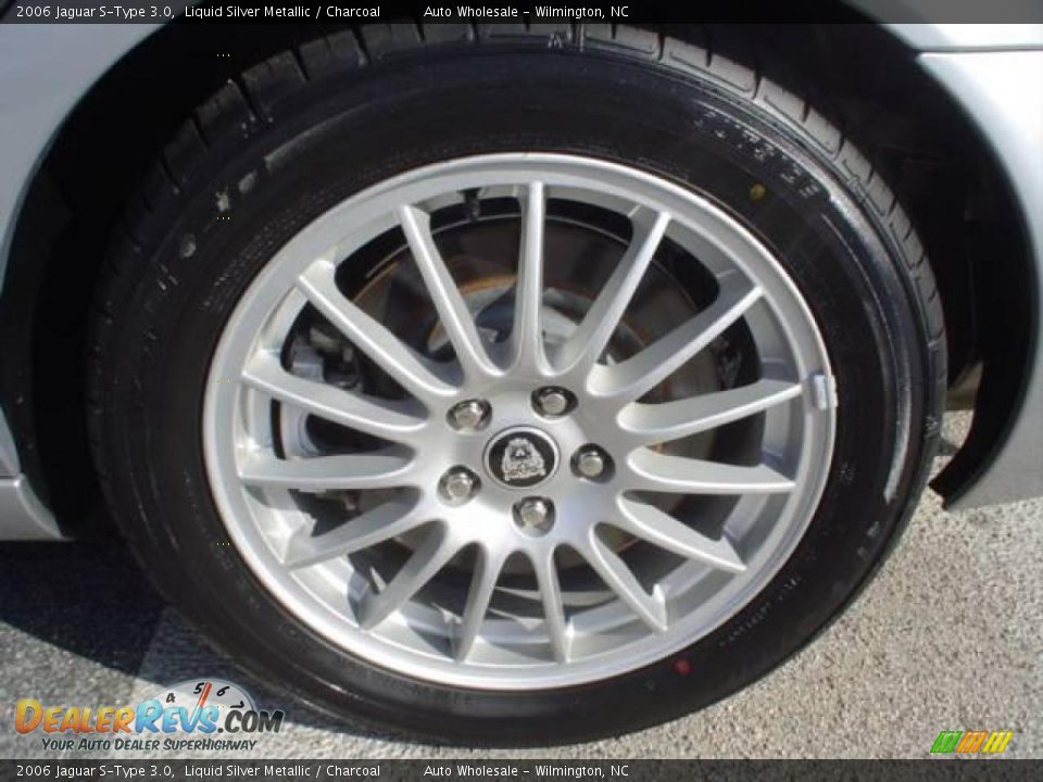 2006 Jaguar S-Type 3.0 Liquid Silver Metallic / Charcoal Photo #4