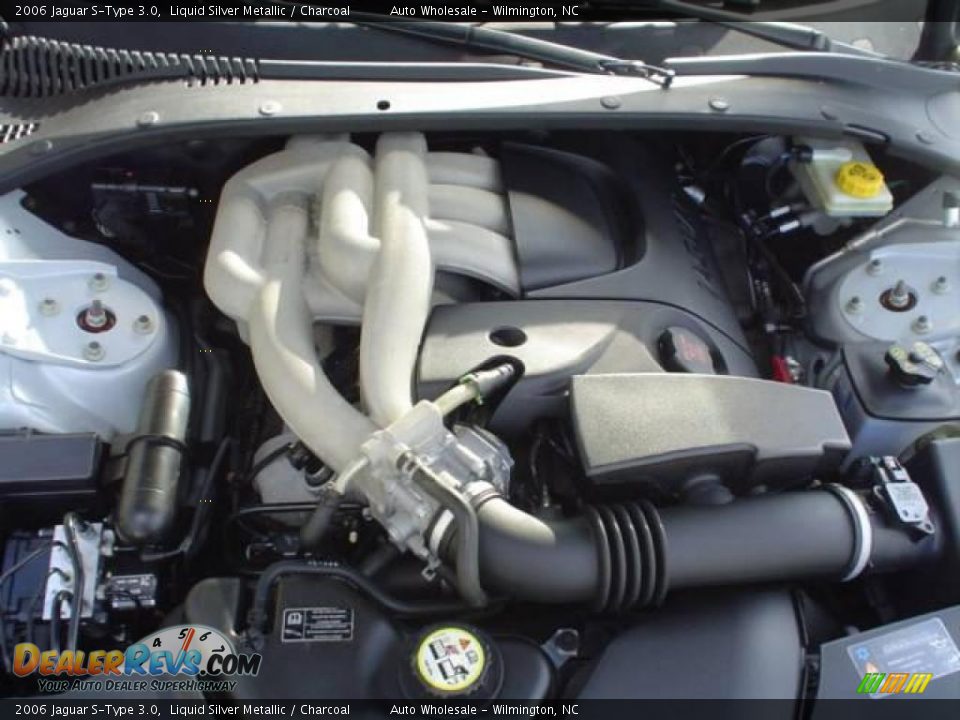 2006 Jaguar S-Type 3.0 Liquid Silver Metallic / Charcoal Photo #6