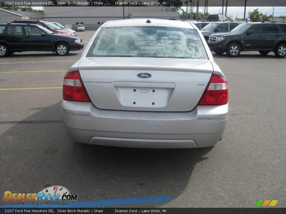 2007 Ford Five Hundred SEL Silver Birch Metallic / Shale Photo #5