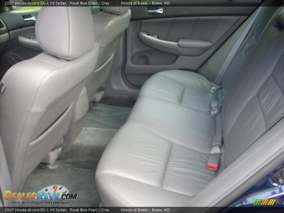 2007 Honda Accord EX-L V6 Sedan Royal Blue Pearl / Gray Photo #13