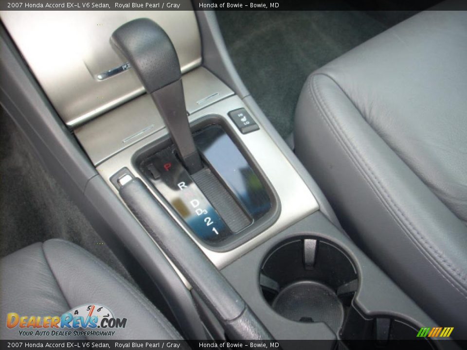 2007 Honda Accord EX-L V6 Sedan Royal Blue Pearl / Gray Photo #15