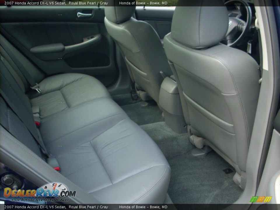 2007 Honda Accord EX-L V6 Sedan Royal Blue Pearl / Gray Photo #20