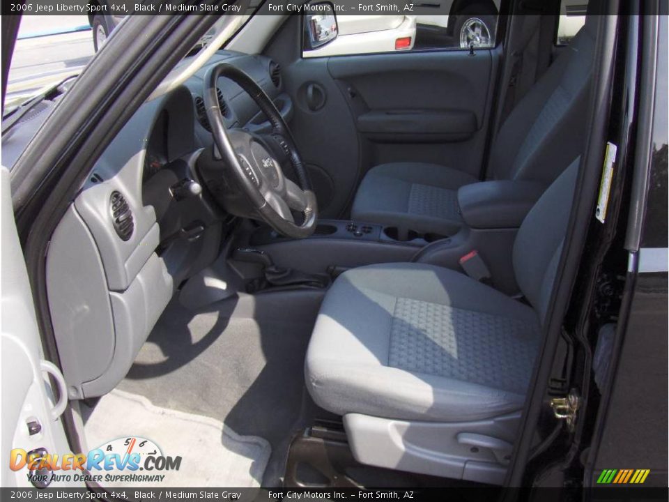2006 Jeep Liberty Sport 4x4 Black / Medium Slate Gray Photo #5