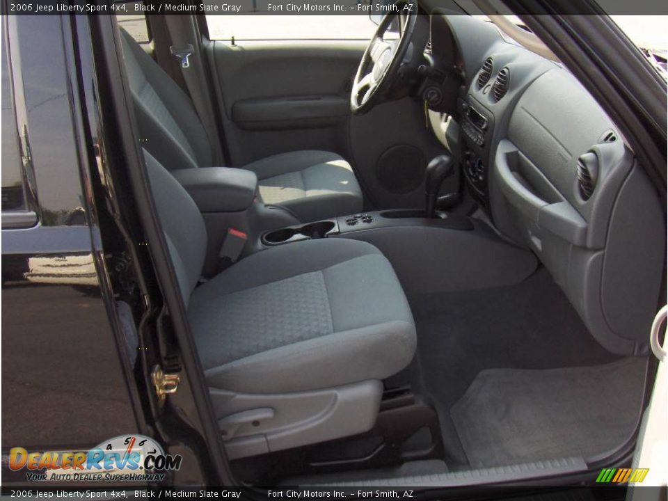 2006 Jeep Liberty Sport 4x4 Black / Medium Slate Gray Photo #6