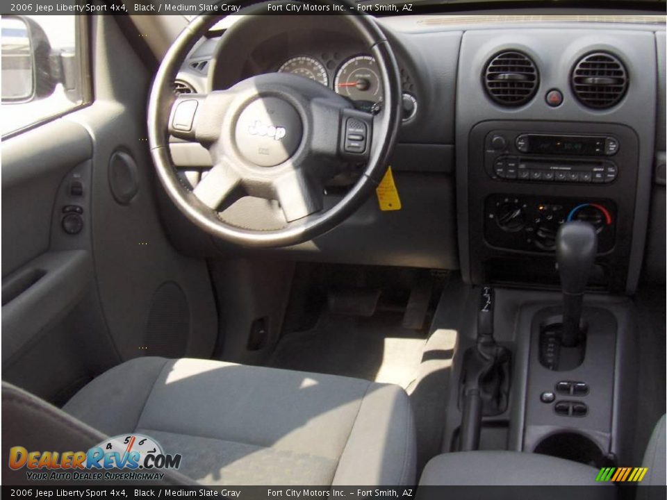 2006 Jeep Liberty Sport 4x4 Black / Medium Slate Gray Photo #8