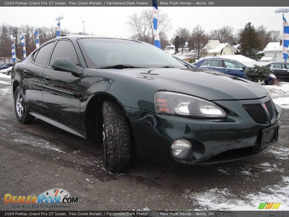 2004 Pontiac Grand Prix GT Sedan Polo Green Metallic / Parchment/Dark Pewter Photo #7