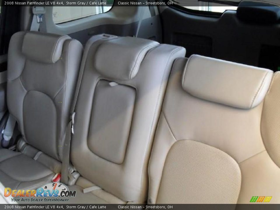 2008 Nissan Pathfinder LE V8 4x4 Storm Gray / Cafe Latte Photo #19