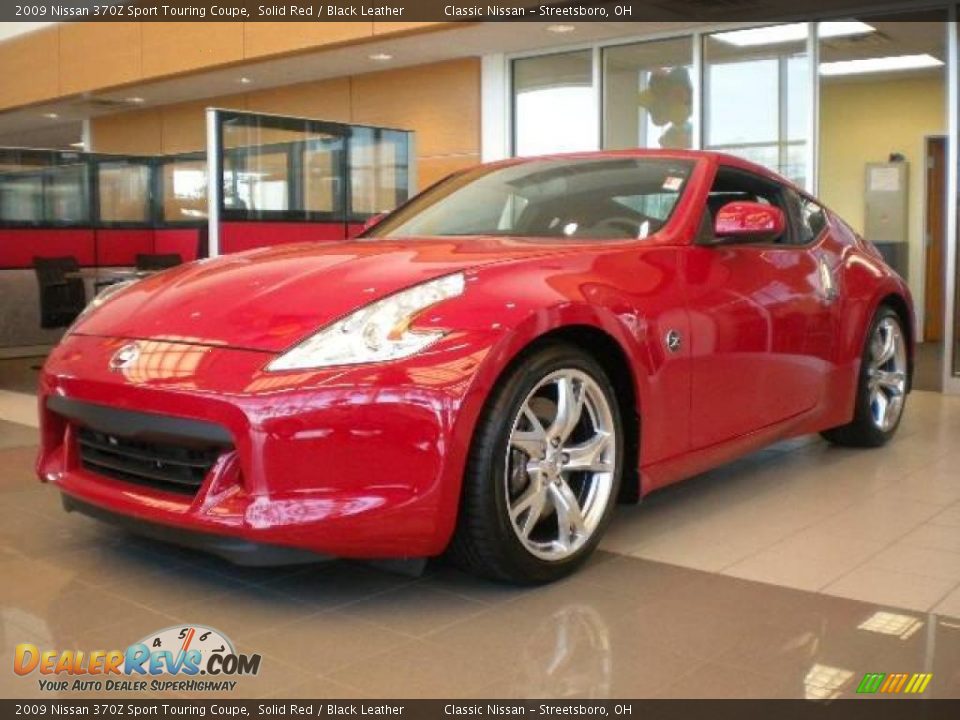 2009 Nissan 370Z Sport Touring Coupe Solid Red / Black Leather Photo #1
