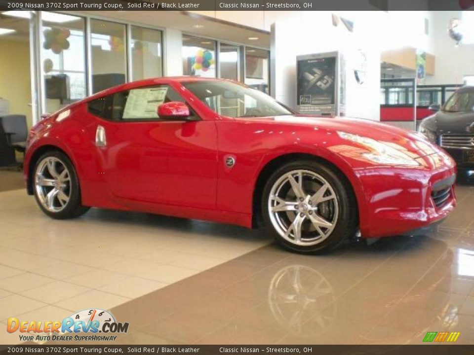 2009 Nissan 370Z Sport Touring Coupe Solid Red / Black Leather Photo #3