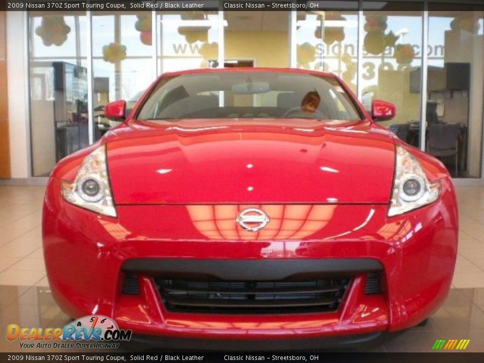 2009 Nissan 370Z Sport Touring Coupe Solid Red / Black Leather Photo #4