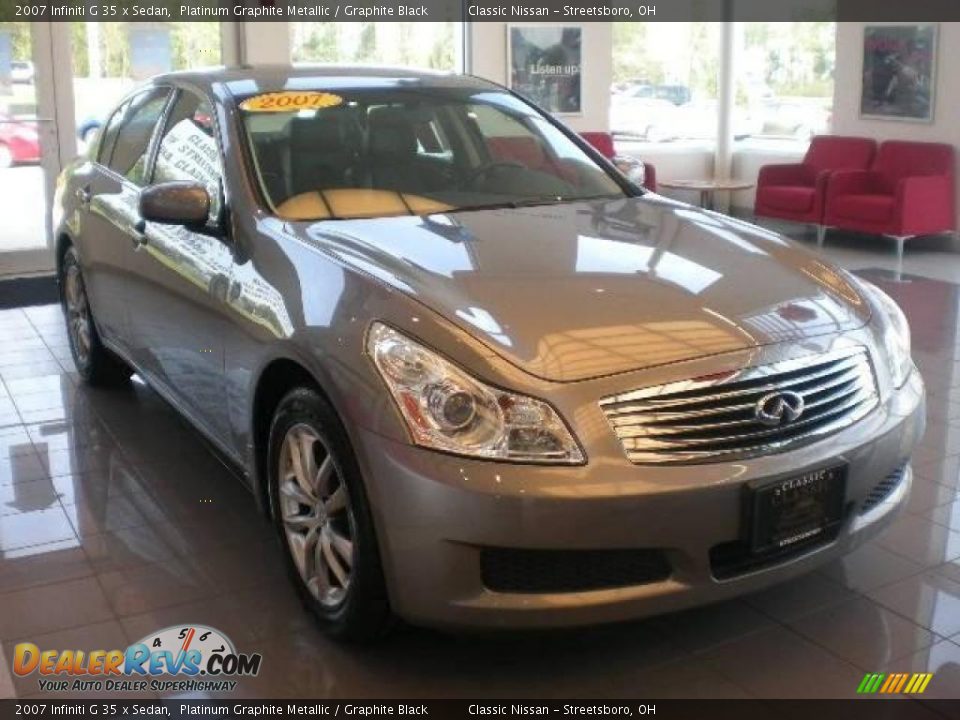 2007 Infiniti G 35 x Sedan Platinum Graphite Metallic / Graphite Black Photo #4