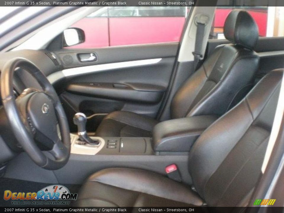 2007 Infiniti G 35 x Sedan Platinum Graphite Metallic / Graphite Black Photo #12
