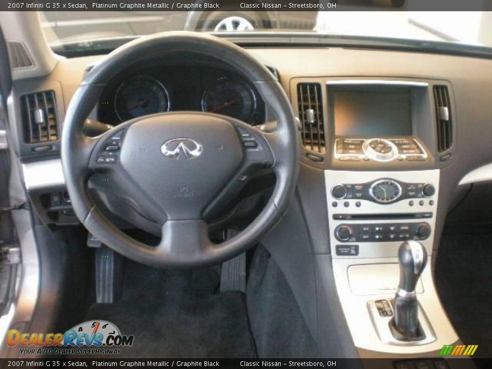 2007 Infiniti G 35 x Sedan Platinum Graphite Metallic / Graphite Black Photo #19