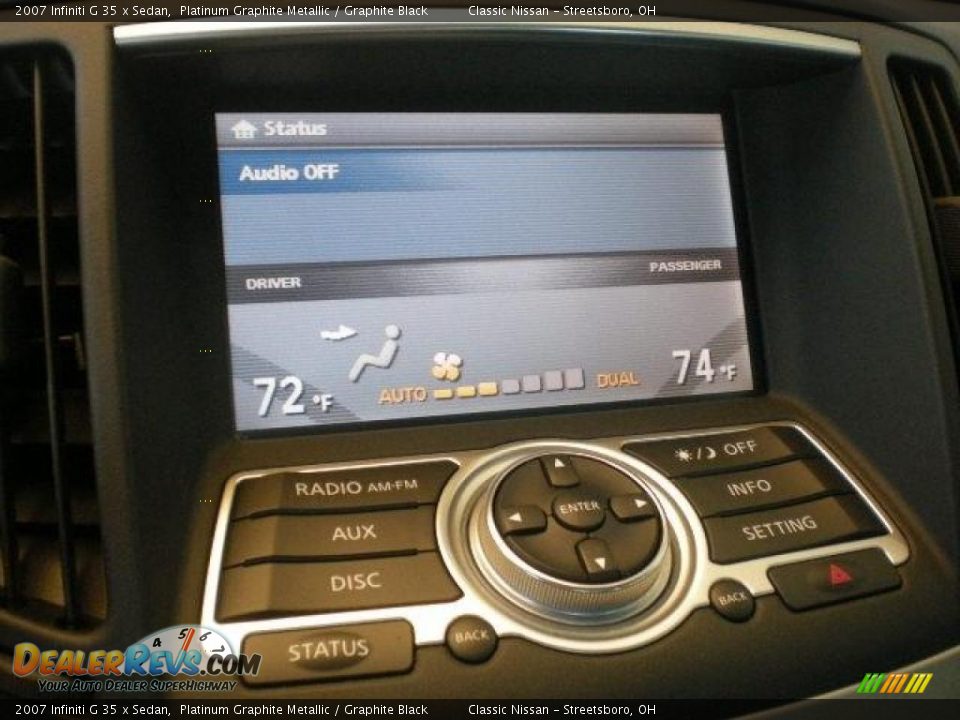 2007 Infiniti G 35 x Sedan Platinum Graphite Metallic / Graphite Black Photo #25