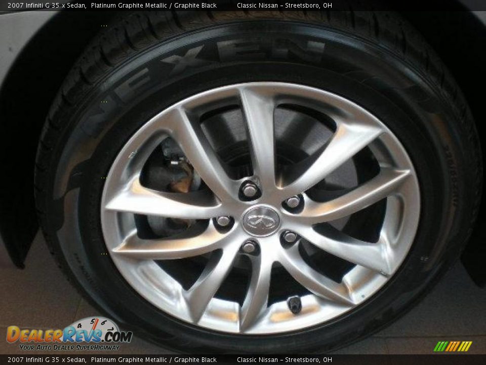 2007 Infiniti G 35 x Sedan Platinum Graphite Metallic / Graphite Black Photo #29