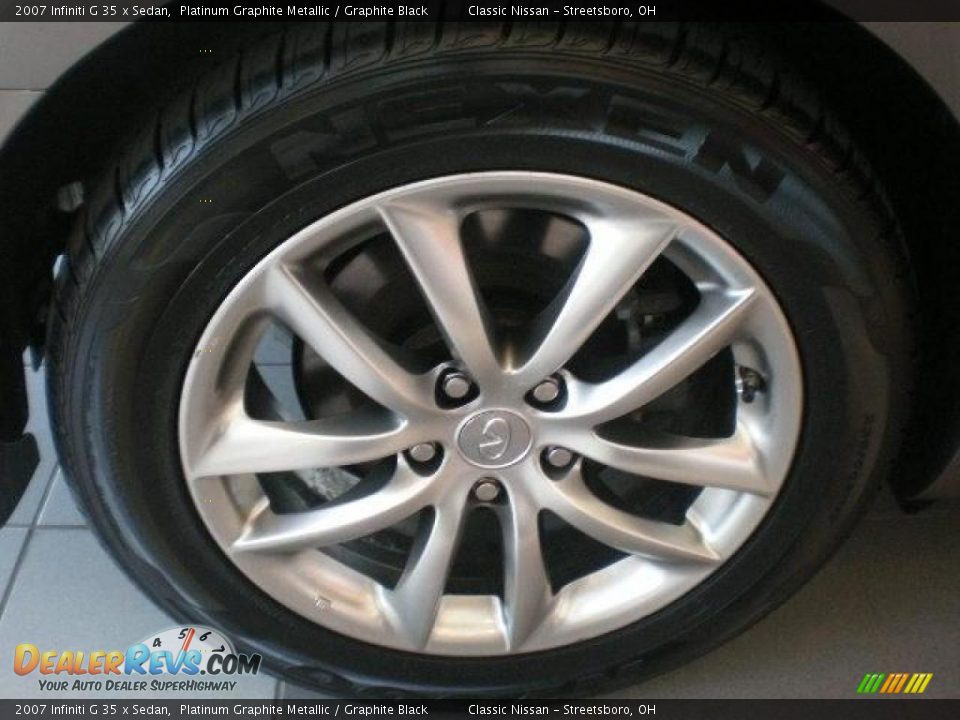 2007 Infiniti G 35 x Sedan Platinum Graphite Metallic / Graphite Black Photo #31