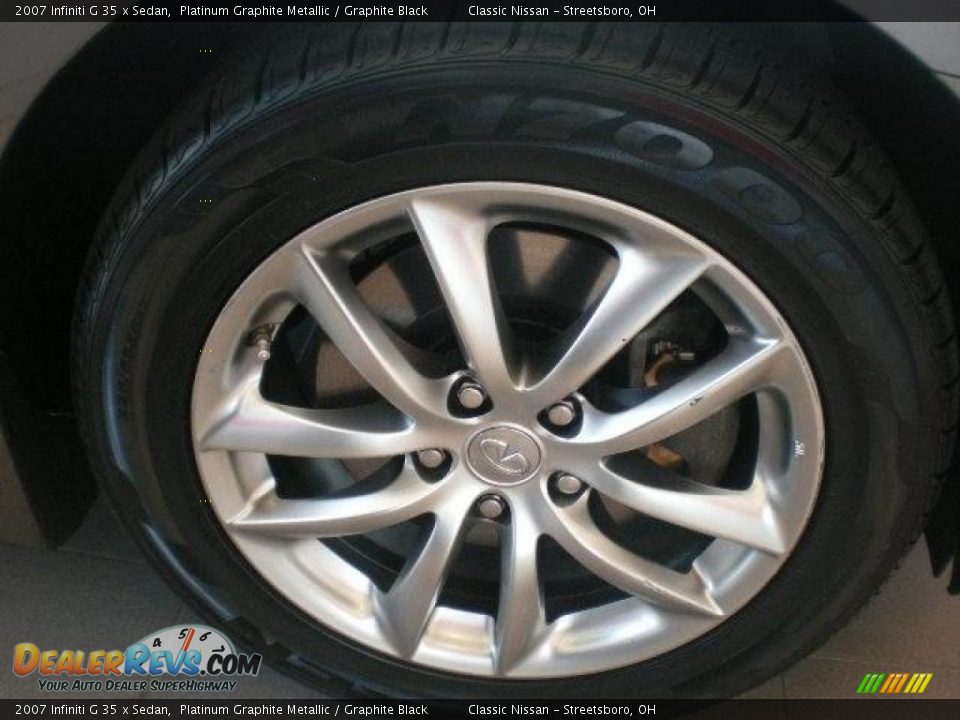 2007 Infiniti G 35 x Sedan Platinum Graphite Metallic / Graphite Black Photo #32
