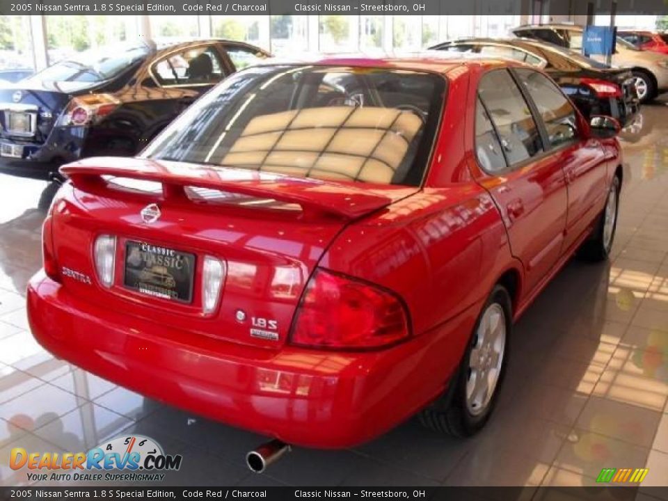 2005 Nissan Sentra 1.8 S Special Edition Code Red / Charcoal Photo #3