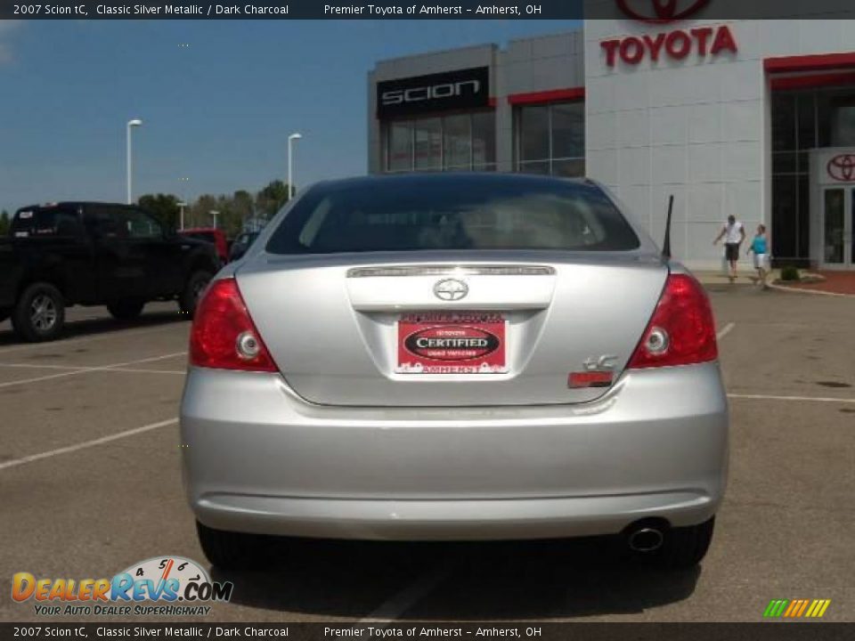 2007 Scion tC Classic Silver Metallic / Dark Charcoal Photo #4
