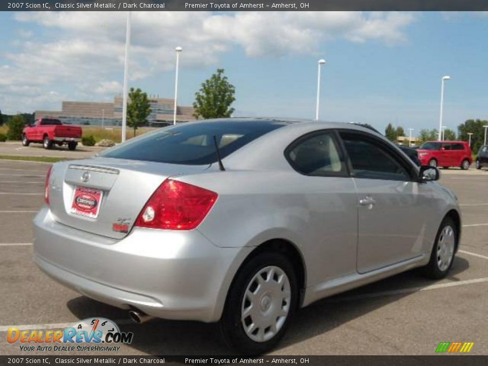 2007 Scion tC Classic Silver Metallic / Dark Charcoal Photo #5