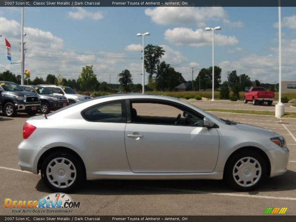 2007 Scion tC Classic Silver Metallic / Dark Charcoal Photo #6