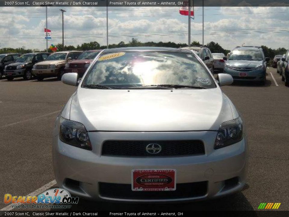 2007 Scion tC Classic Silver Metallic / Dark Charcoal Photo #8