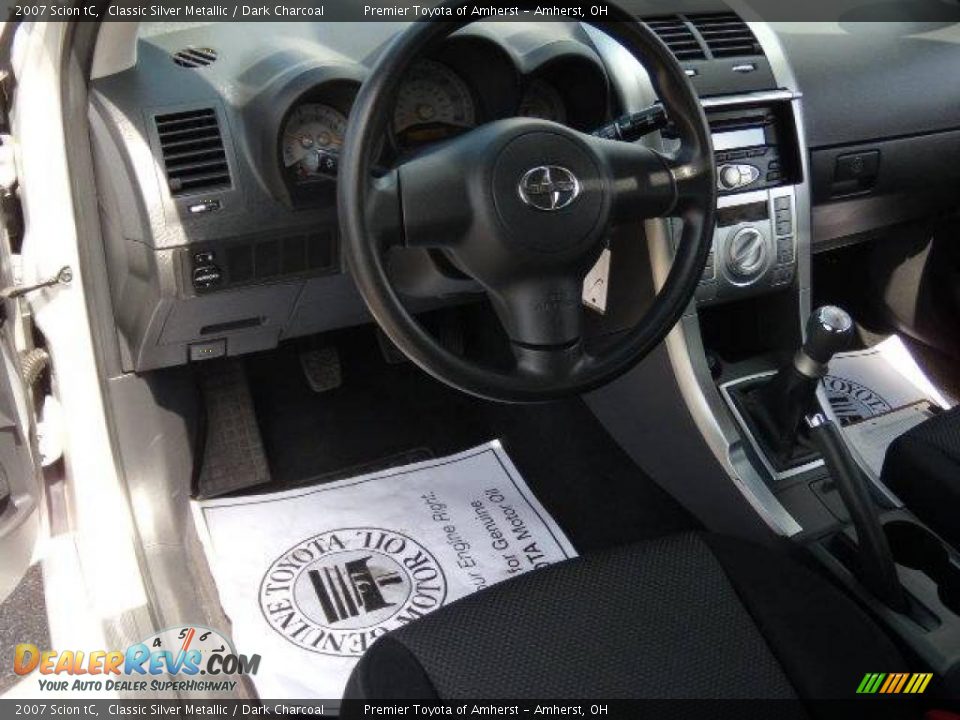 2007 Scion tC Classic Silver Metallic / Dark Charcoal Photo #13