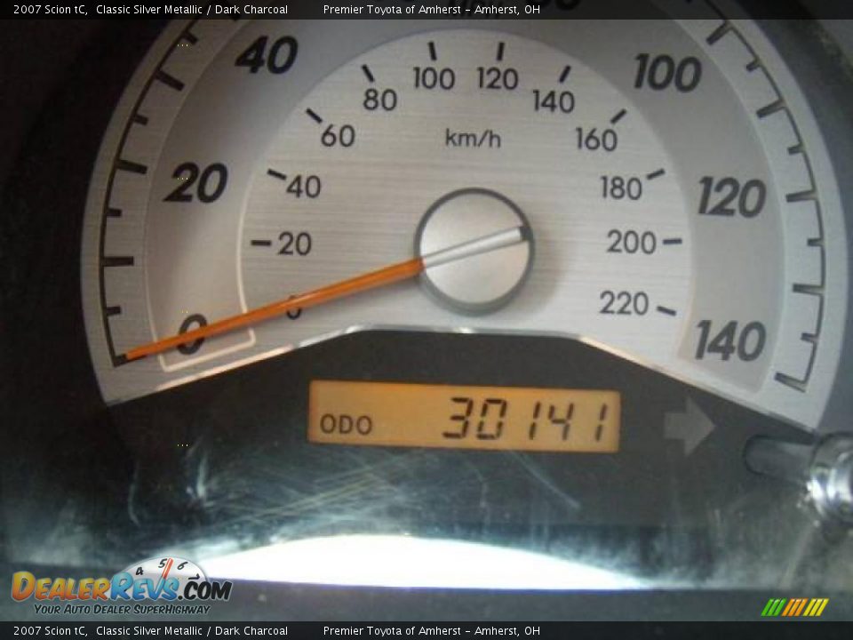 2007 Scion tC Classic Silver Metallic / Dark Charcoal Photo #14