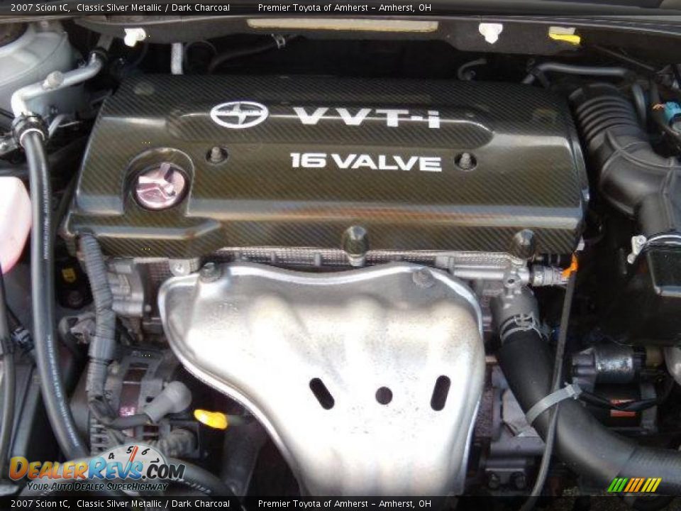 2007 Scion tC Classic Silver Metallic / Dark Charcoal Photo #18