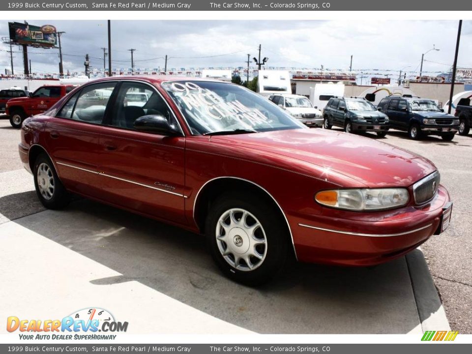 1999 Buick Century Custom Santa Fe Red Pearl / Medium Gray Photo #2