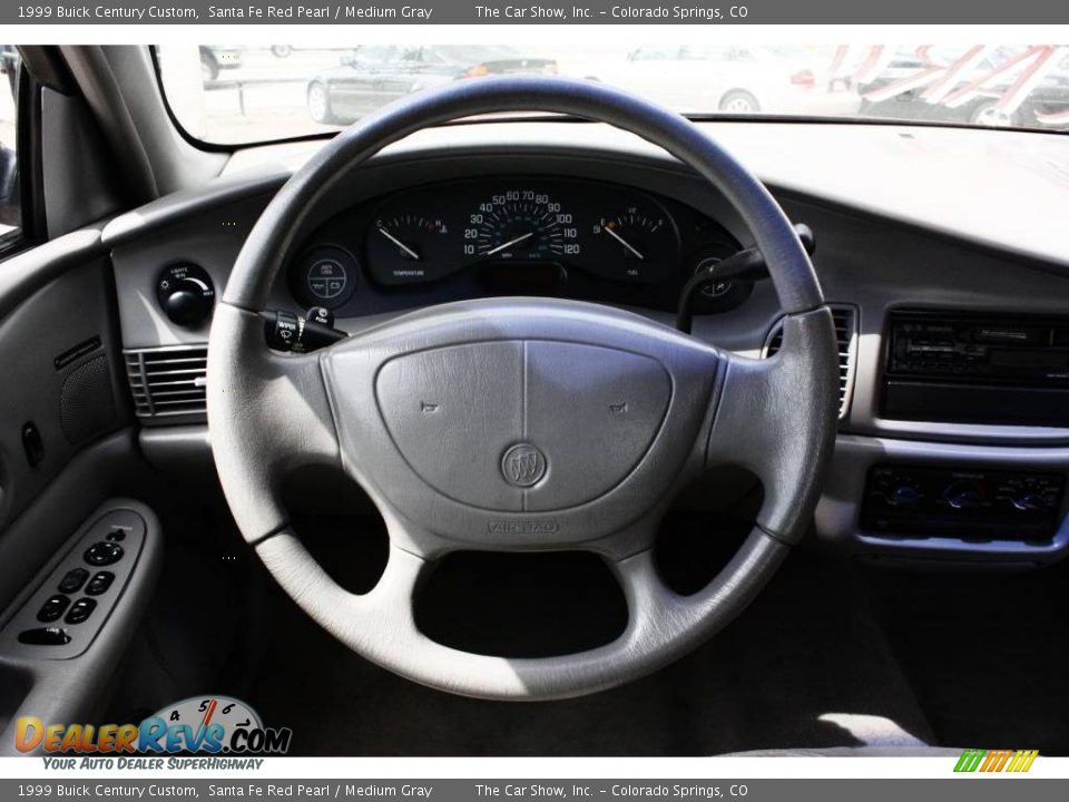 1999 Buick Century Custom Santa Fe Red Pearl / Medium Gray Photo #8