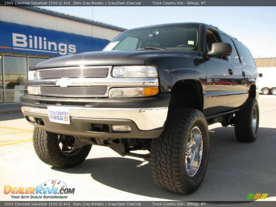 2003 Chevrolet Suburban 1500 LS 4x4 Dark Gray Metallic / Gray/Dark Charcoal Photo #2