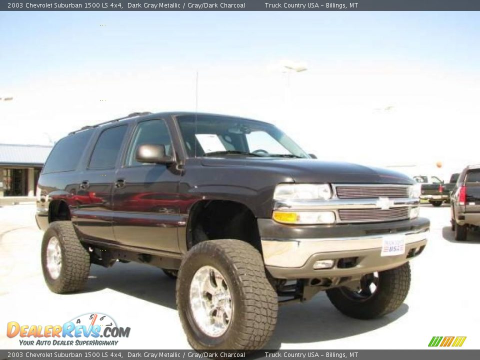 2003 Chevrolet Suburban 1500 LS 4x4 Dark Gray Metallic / Gray/Dark Charcoal Photo #3