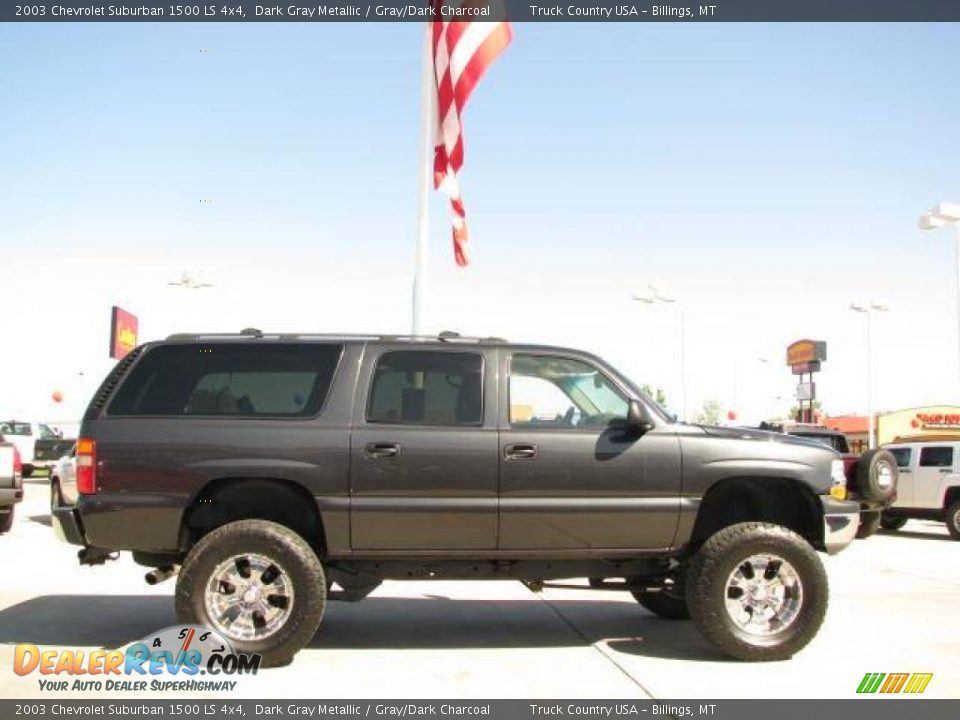 2003 Chevrolet Suburban 1500 LS 4x4 Dark Gray Metallic / Gray/Dark Charcoal Photo #4