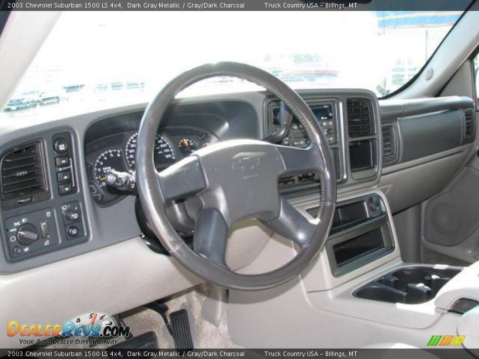 2003 Chevrolet Suburban 1500 LS 4x4 Dark Gray Metallic / Gray/Dark Charcoal Photo #12
